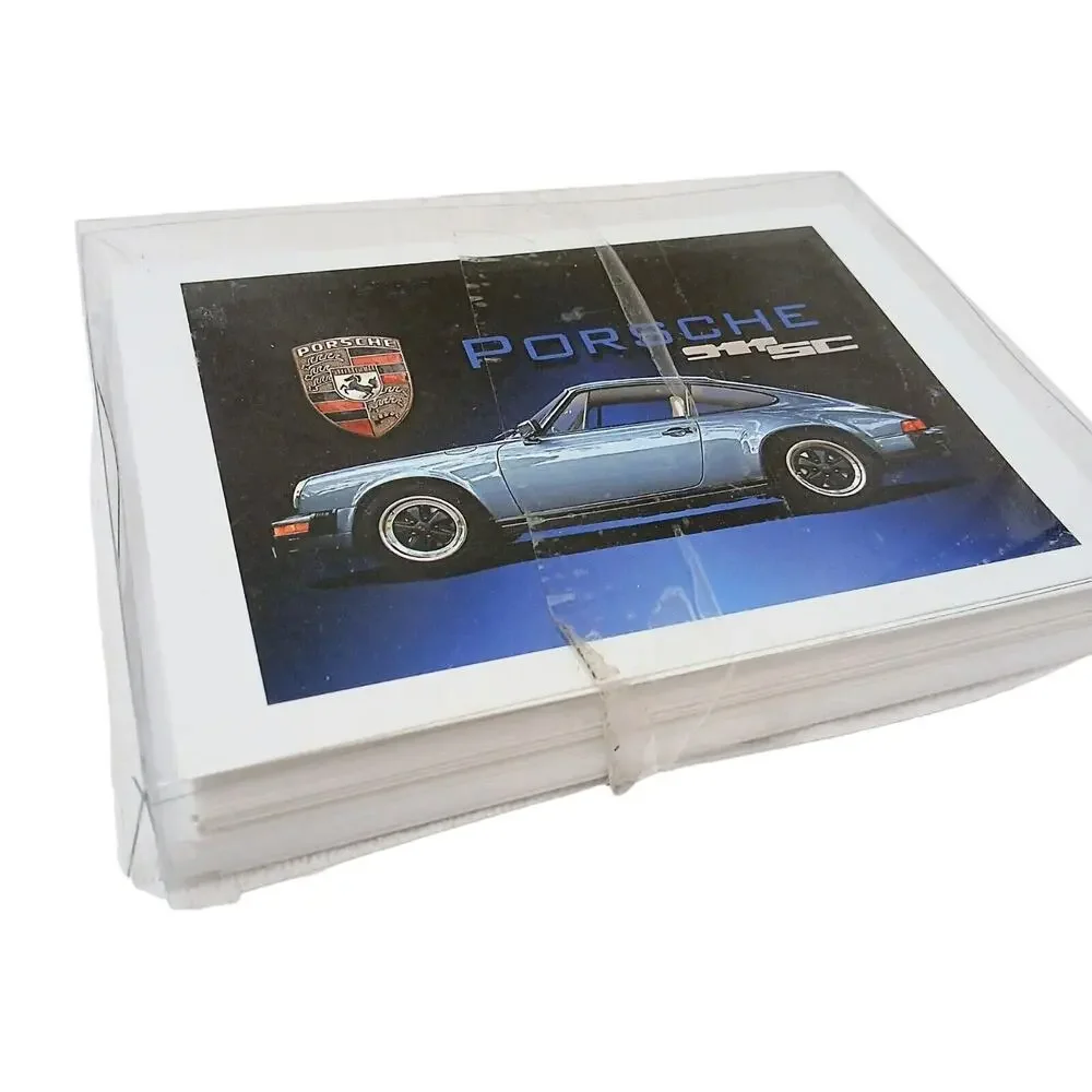 8‎ Luxury Cars GREETING CARDS FEATURING Porsche & Rolls Royce Blank w Envelopes